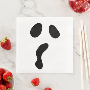 Fun Halloween boo face ghost scary Party Napkin