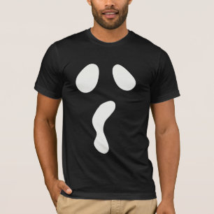 Fun Halloween boo face ghost scary Party T-Shirt