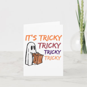 Fun Halloween Boo It's Tricky Tricky Tricky Card