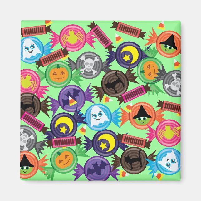 Fun Halloween Candy Magnet (Front)