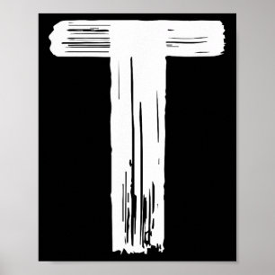 Fun Halloween Carnival Costume Letter T Green Vint Poster