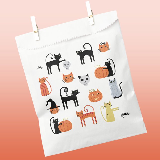 Fun Halloween Cat Favour Bags (Creator Uploaded)