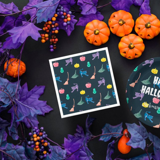 Fun Halloween characters, Halloween party Napkin (Fun Halloween characters, Halloween party Napkins
)