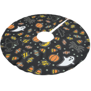 Fun Halloween Decor Brushed Polyester Tree Skirt