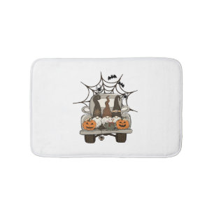 Fun Halloween Designs Halloween Gnomes on a    Bath Mat