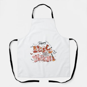 Fun Halloween Designs Happy Halloween Retro Apron