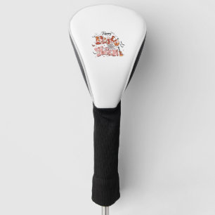 Fun Halloween Designs Happy Halloween Retro Golf Head Cover