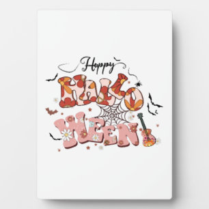Fun Halloween Designs Happy Halloween Retro Plaque
