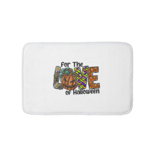 Fun Halloween Designs Hippie Halloween Retro Bath Mat