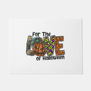 Fun Halloween Designs Hippie Halloween Retro Doormat