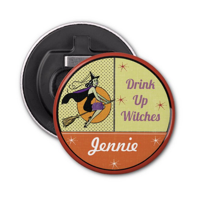 Fun Halloween - Drink Up Witches Bottle Opener (Front)