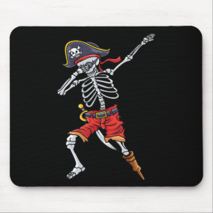 Fun Halloween For Boys Men With Pirate Skeleton Mouse Pad