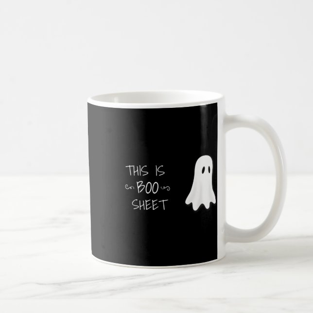 Fun Halloween Ghost This Is Boo Sheet  Coffee Mug (Right)