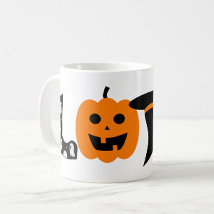 fun halloween love coffee mug