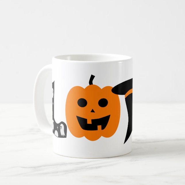 fun halloween love  coffee mug (Front Left)