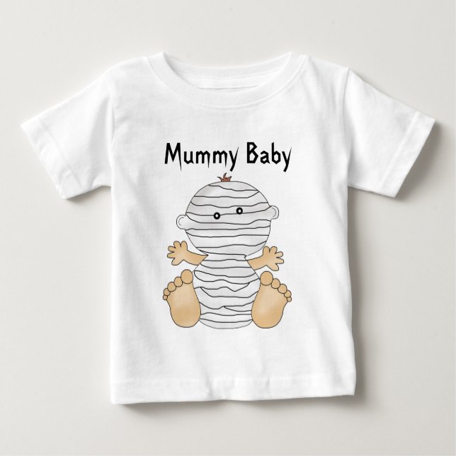 Fun Halloween Mummy Baby T-Shirt (Front)