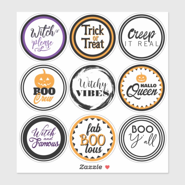 Fun Halloween Party Favour (Sheet)