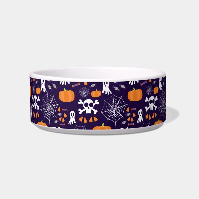 Fun Halloween Pattern Bowl (Front)