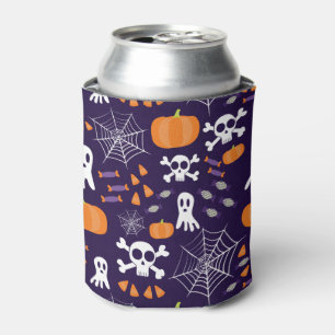 Fun Halloween Pattern Can Cooler