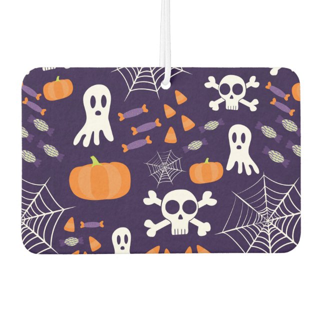 Fun Halloween Pattern Car Air Freshener (Front)