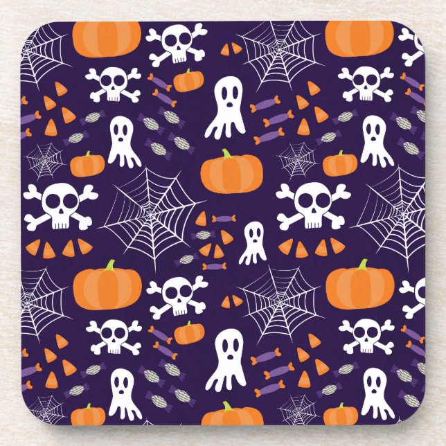 Fun Halloween Pattern Coaster (Front)