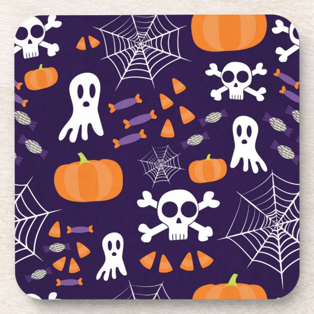 Fun Halloween Pattern Coaster (Front)
