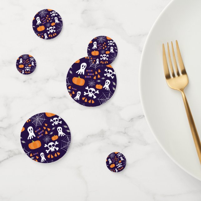 Fun Halloween Pattern Confetti (Group)