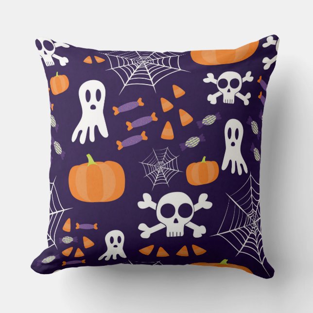 Fun Halloween Pattern Cushion (Front)