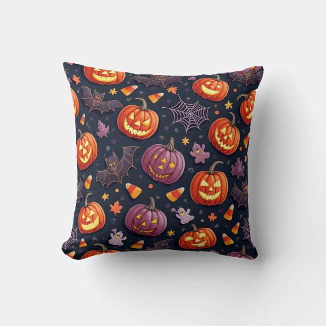 Fun Halloween Pattern Cushions (Front)