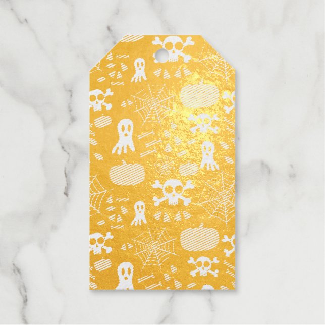 Fun Halloween Pattern Gift Tags (Front)