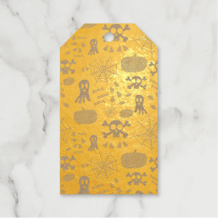 Fun Halloween Pattern Gift Tags