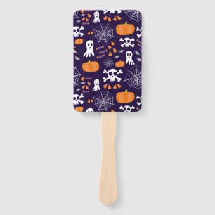 Fun Halloween Pattern Hand Fan