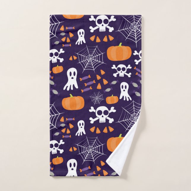 Fun Halloween Pattern Hand Towel (Hand Towel)