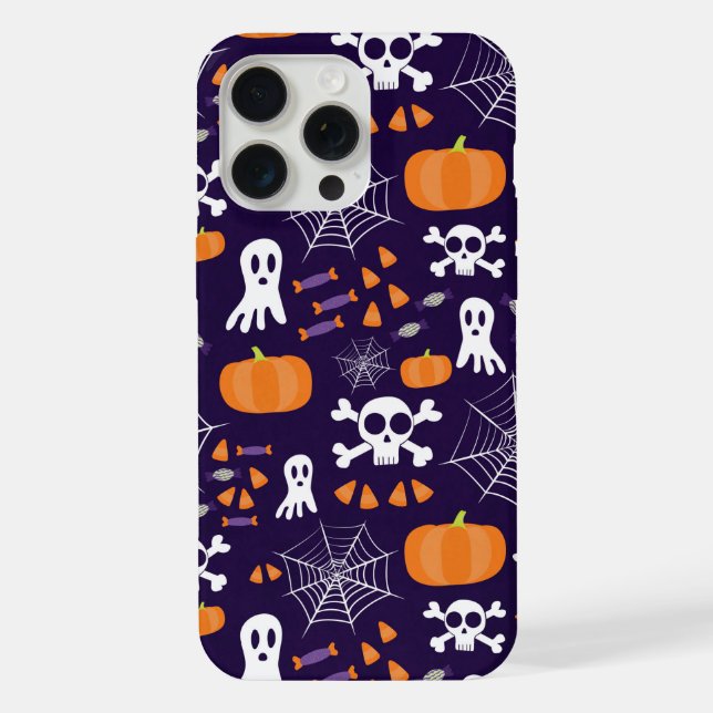 Fun Halloween Pattern iPhone Case (Back)