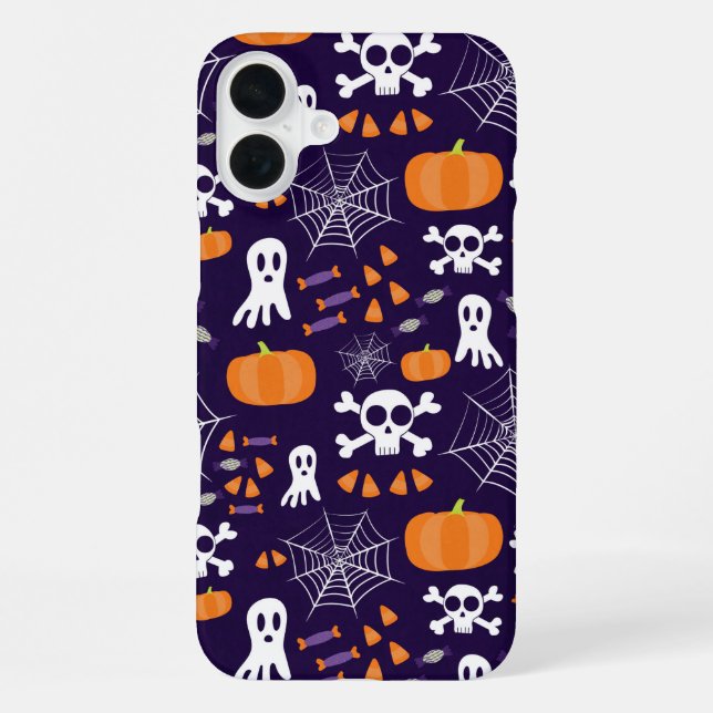 Fun Halloween Pattern iPhone Case (Back)