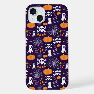 Fun Halloween Pattern iPhone 15 Plus Case