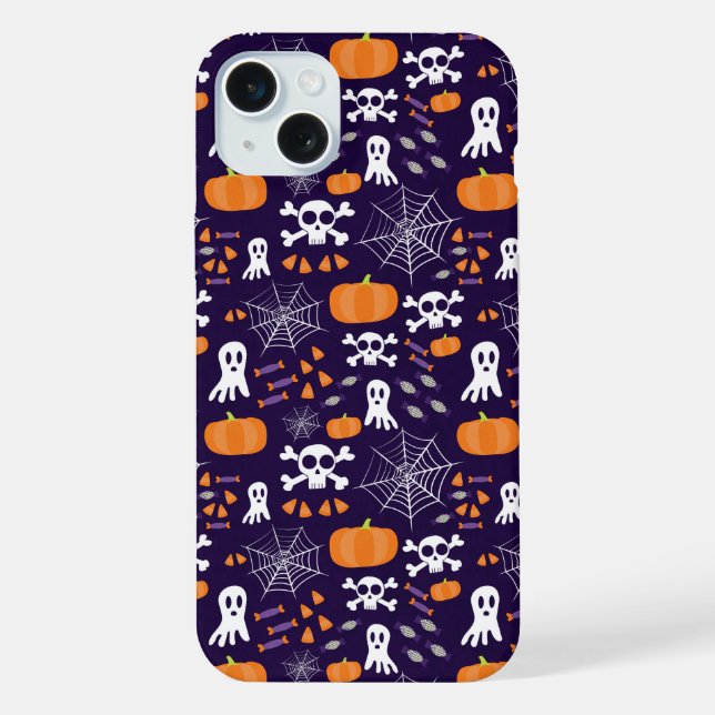 Fun Halloween Pattern iPhone Case (Back)