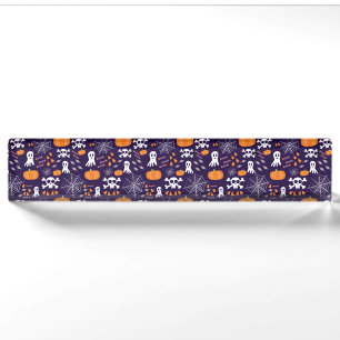 Fun Halloween Pattern Nameplate
