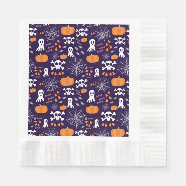 Fun Halloween Pattern Napkin (Front)