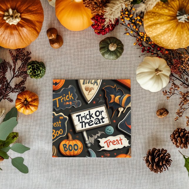 Fun Halloween Pattern Napkin (Creator Uploaded)
