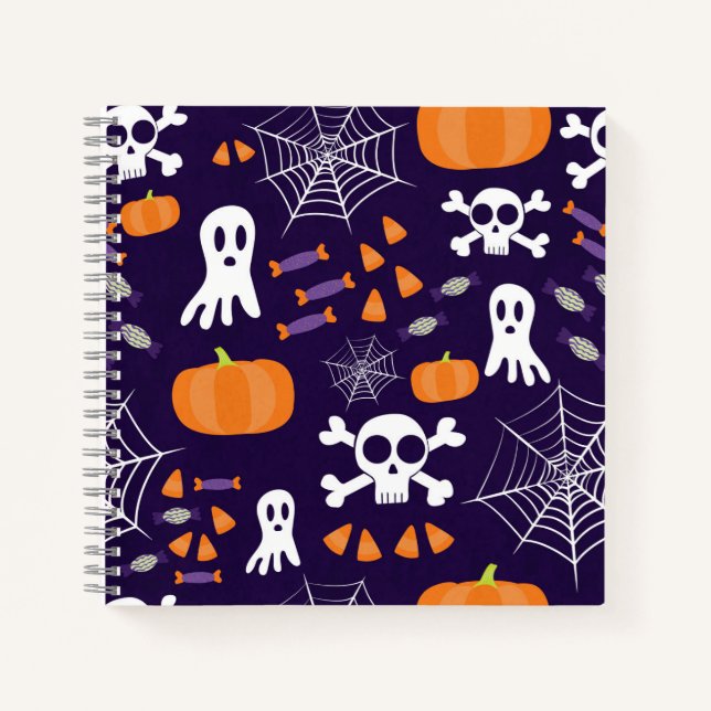 Fun Halloween Pattern Notebook (Front)