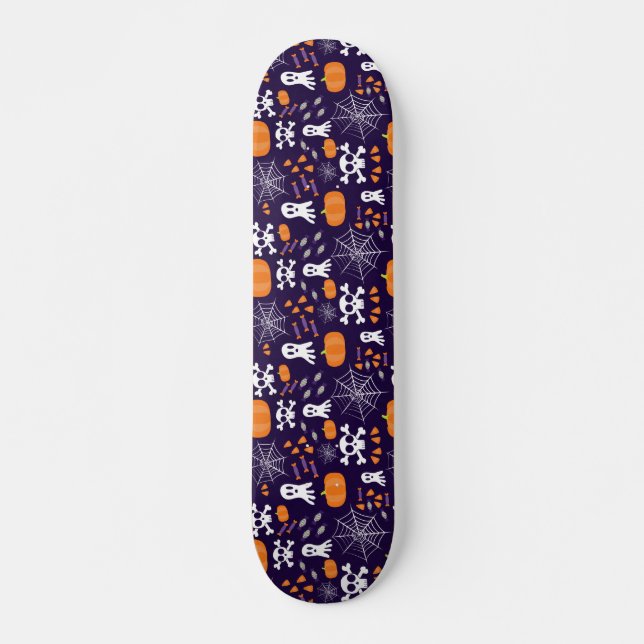 Fun Halloween Pattern Skateboard (Front)