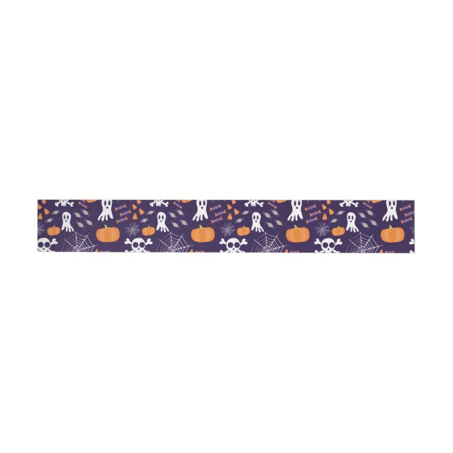 Fun Halloween Pattern Wrap Around Label (Individual)