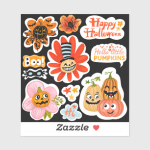 Fun Halloween pumpkin cute stickers