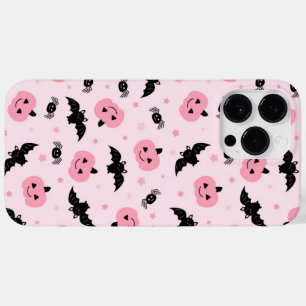 Fun Halloween Pumpkins and Bat Pattern Case-Mate iPhone 14 Pro Max Case