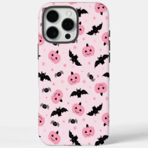 Fun Halloween Pumpkins and Bat Pattern