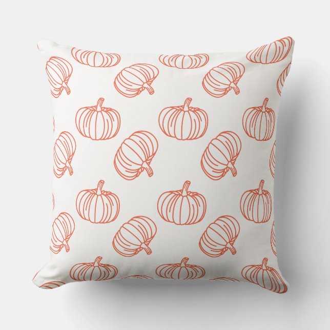 Fun Halloween Pumpkins Pattern Cushion (Front)