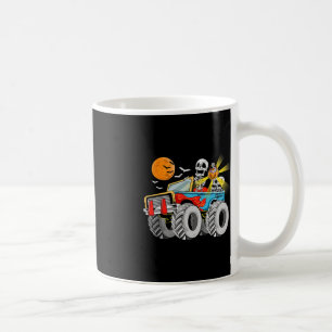 Fun Halloween Skeleton Monster-Truck Kids Boys Tod Coffee Mug