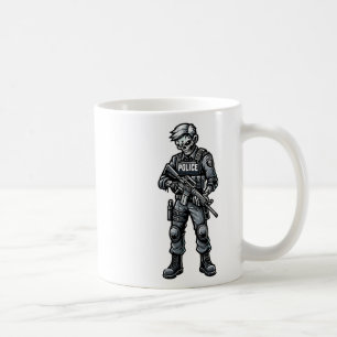 Fun Halloween Tactical Zombie Creepy Police Office Coffee Mug