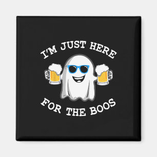 Fun Halloween Tee I'm just here for the boos costu Magnet